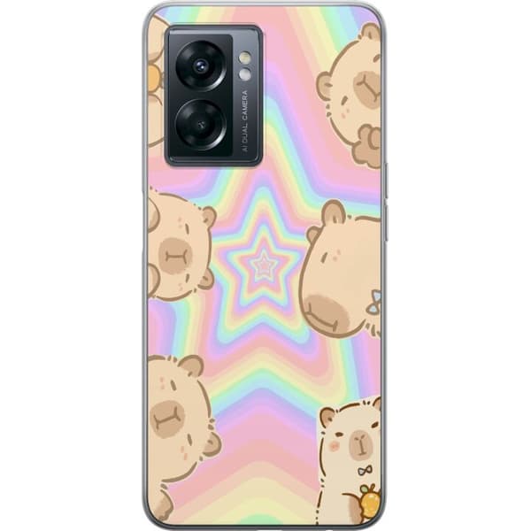 OnePlus Nord N300 Gjennomsiktig deksel Kawaii Capybara Galaxy Søt Anime Dyr Romtema Kawaii Trend Gave TikTok Design