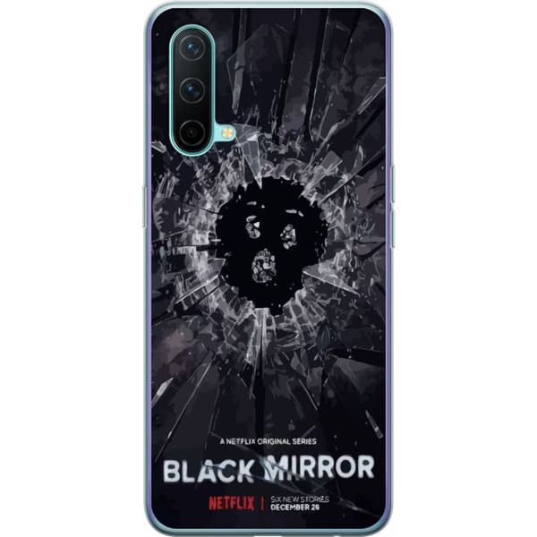 OnePlus Nord CE 5G Gjennomsiktig deksel Black Mirror Sci-Fi Netflix Serie Dystopi Teknologi Cyberpunk Mørkt TV Videospill Tema