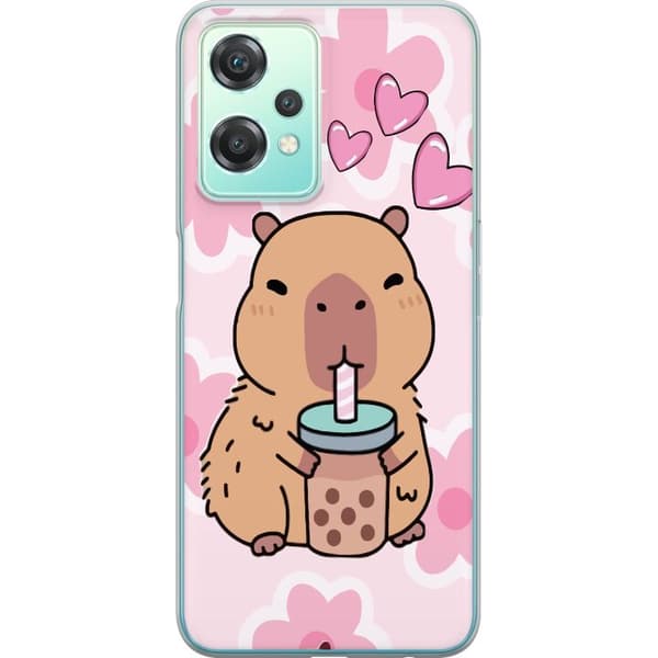 OnePlus Nord CE 2 Lite 5G Läpinäkyvä kuori Kawaii Capybara Sydän Anime-tyyli Söpö Suunnittelu Eläinaihe TikTok Suosittu Lahja Tyttö