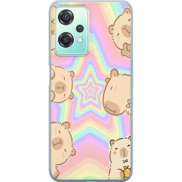 OnePlus Nord CE 2 Lite 5G Genomskinligt Skal Kawaii Capybara Galaxy Söt Anime Djur Rymdmotiv Kawaii Trend Present TikTok Design