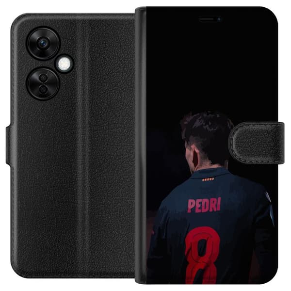 OnePlus Nord CE 3 Lite Lommeboketui Pedri FC Barcelona Fotball Spansk Midtbanespiller Mål Sportsmotivasjon Fans Barn Ungdom