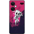 Miniatyrbilde 1 av 3: OnePlus Nord CE 3 Lite Gjennomsiktig deksel Marshmello Fortnite Skin Emote Gaming DJ Karakter Populært Motiv Barn Ungdom Trend