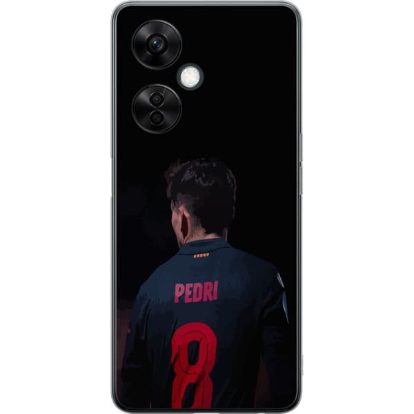 OnePlus Nord CE 3 Lite Gjennomsiktig deksel Pedri FC Barcelona Fotball Spansk Midtbanespiller Mål Sportsmotivasjon Fans Barn Ungdom