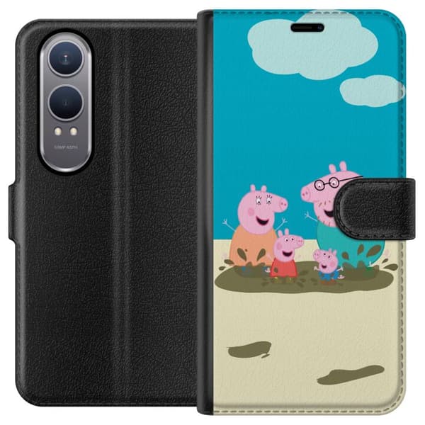 OnePlus Nord CE4 Lite Lommeboketui Greta Gris Familien Georg Lerøl Barne Motiv Serie Populær Barnekarakter Glede