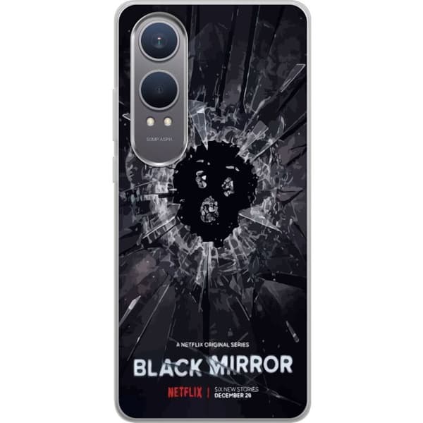 OnePlus Nord CE4 Lite Gjennomsiktig deksel Black Mirror Sci-Fi Netflix Serie Dystopi Teknologi Cyberpunk Mørkt TV Videospill Tema