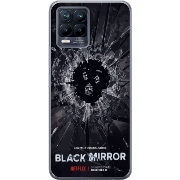 Realme 8 Gennemsigtig cover Black Mirror Sci-Fi Netflix Serie Dystopi Teknologi Cyberpunk Mørkt TV Videospil Tema
