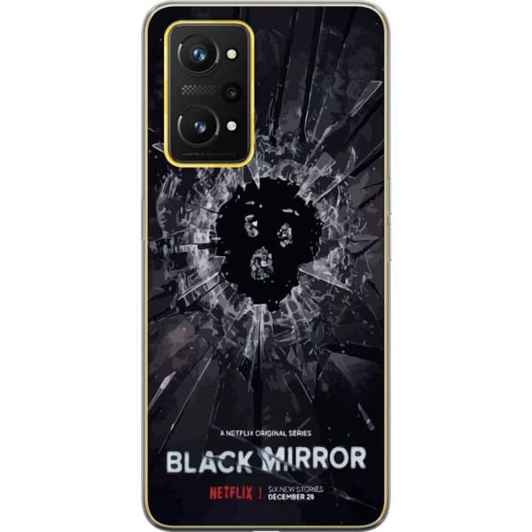 Realme GT Neo 3T Genomskinligt Skal Black Mirror Sci-Fi Netflix Serie Dystopi Teknik Cyberpunk Mörkt TV Spelmotiv