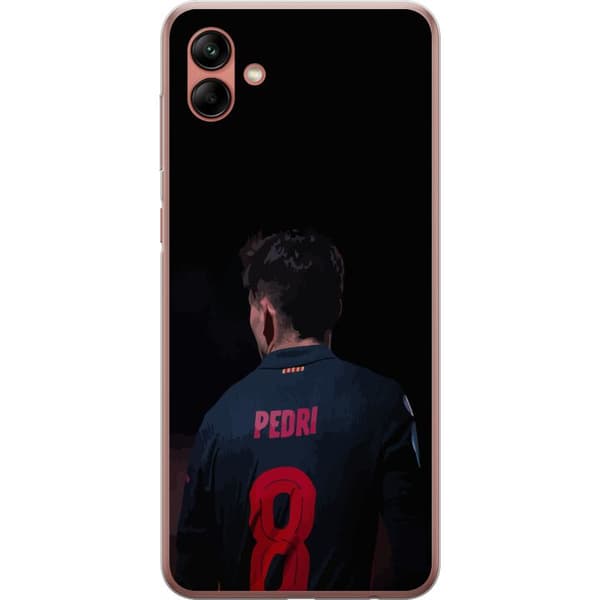 Samsung Galaxy A04 Genomskinligt Skal Pedri FC Barcelona Fotboll Spansk Mittfältare Mål Sportmotiv Fans Barn Ungdom