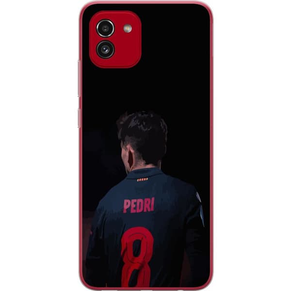 Samsung Galaxy A03 Läpinäkyvä kuori Pedri FC Barcelona Jalkapallo Espanjalainen Keskikenttäpelaaja Maali Urheilumotivaatio Fanit Lapset Nuoret
