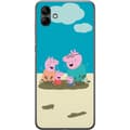 Miniatyrbilde 1 av 3: Samsung Galaxy A05 Gjennomsiktig deksel Greta Gris Familien Georg Lerøl Barne Motiv Serie Populær Barnekarakter Glede