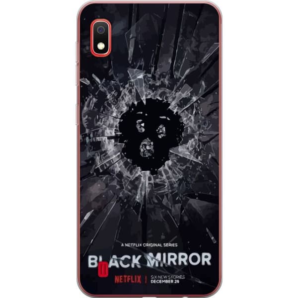 Samsung Galaxy A10 Gjennomsiktig deksel Black Mirror Sci-Fi Netflix Serie Dystopi Teknologi Cyberpunk Mørkt TV Videospill Tema