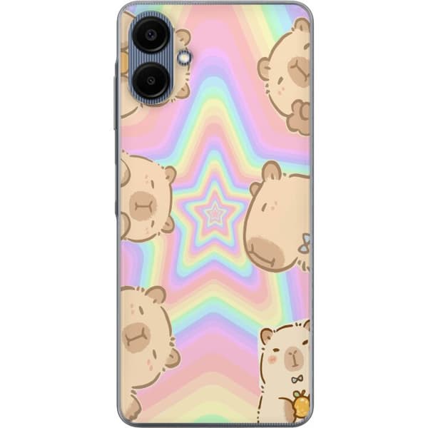 Samsung Galaxy A06 Läpinäkyvä kuori Kawaii Capybara Galaxy Söpö Anime Eläin Avaruusteema Kawaii Trendi Lahja TikTok-suunnittelu