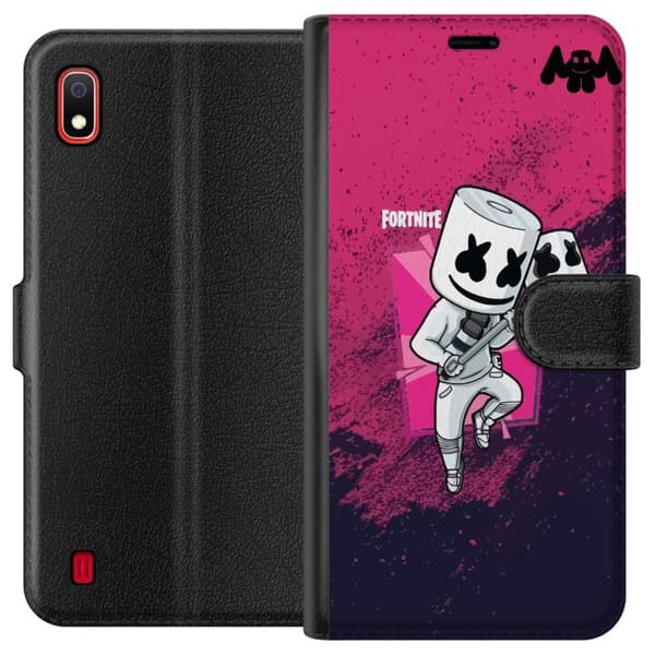 Samsung Galaxy A10 Lommeboketui Marshmello Fortnite Skin Emote Gaming DJ Karakter Populært Motiv Barn Ungdom Trend