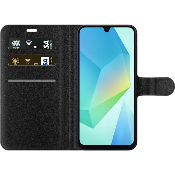 Samsung Galaxy A16 5G Lommeboketui Black Mirror Sci-Fi Netflix Serie Dystopi Teknologi Cyberpunk Mørkt TV Videospill Tema
