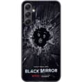 Miniatyrbilde 1 av 3: Samsung Galaxy A15 5G Gjennomsiktig deksel Black Mirror Sci-Fi Netflix Serie Dystopi Teknologi Cyberpunk Mørkt TV Videospill Tema