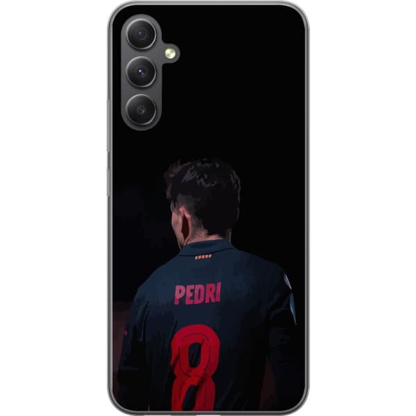 Samsung Galaxy A16 5G Läpinäkyvä kuori Pedri FC Barcelona Jalkapallo Espanjalainen Keskikenttäpelaaja Maali Urheilumotivaatio Fanit Lapset Nuoret
