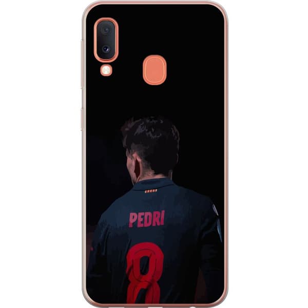 Samsung Galaxy A20e Gennemsigtig cover Pedri FC Barcelona Fodbold Spansk Midtbanespiller Mål Sportsmotivation Fans Børn Ungdom