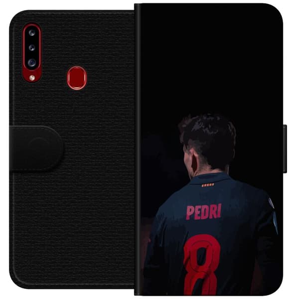 Samsung Galaxy A20s Lompakkokotelo Pedri FC Barcelona Jalkapallo Espanjalainen Keskikenttäpelaaja Maali Urheilumotivaatio Fanit Lapset Nuoret