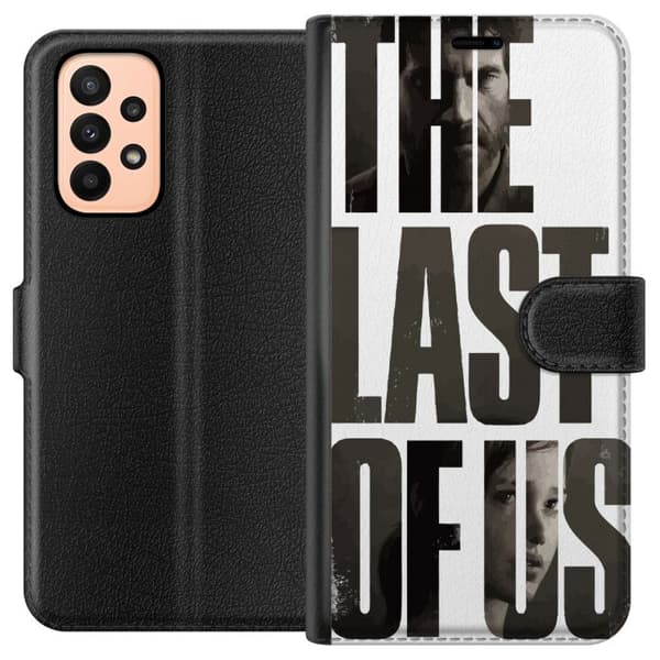 Samsung Galaxy A23 Plånboksfodral The Last of Us Ellie Joel Apokalyps Clickers TV-serie Fanart Dystopi Spelmotiv