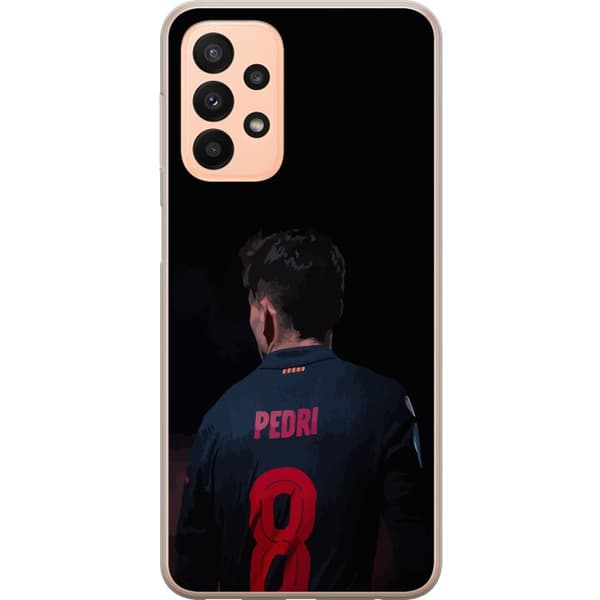 Samsung Galaxy A23 Gennemsigtig cover Pedri FC Barcelona Fodbold Spansk Midtbanespiller Mål Sportsmotivation Fans Børn Ungdom