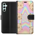 Miniatyrbild 1 av 3: Samsung Galaxy A34 Plånboksfodral Kawaii Capybara Galaxy Söt Anime Djur Rymdmotiv Kawaii Trend Present TikTok Design