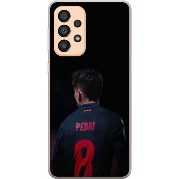 Samsung Galaxy A33 5G Gennemsigtig cover Pedri FC Barcelona Fodbold Spansk Midtbanespiller Mål Sportsmotivation Fans Børn Ungdom