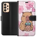 Miniatyrbillede 1 af 3: Samsung Galaxy A33 5G Tegnebogsetui Kawaii Capybara Hjerte Anime Stil Sød Design Dyremotiv TikTok Populær Gave Pige
