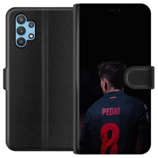 Samsung Galaxy A32 5G Tegnebogsetui Pedri FC Barcelona Fodbold Spansk Midtbanespiller Mål Sportsmotivation Fans Børn Ungdom