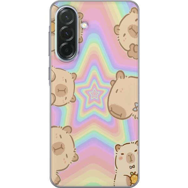 Samsung Galaxy A36 Gennemsigtig cover Kawaii Capybara Galaxy Sød Anime Dyr Rummotiv Kawaii Trend Gave TikTok Design
