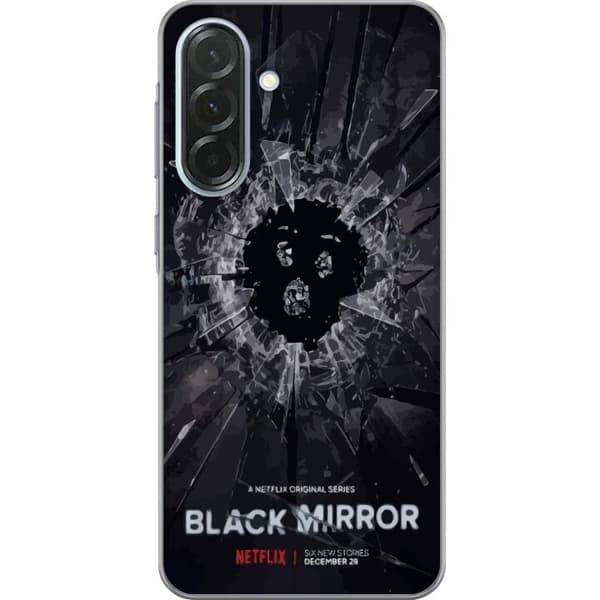 Samsung Galaxy A36 Gennemsigtig cover Black Mirror Sci-Fi Netflix Serie Dystopi Teknologi Cyberpunk Mørkt TV Videospil Tema