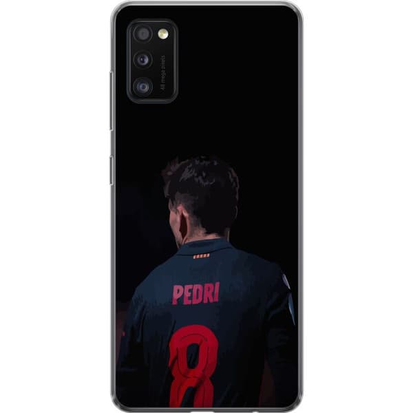 Samsung Galaxy A41 Genomskinligt Skal Pedri FC Barcelona Fotboll Spansk Mittfältare Mål Sportmotiv Fans Barn Ungdom
