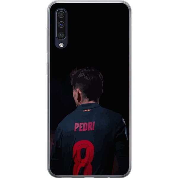 Samsung Galaxy A50 Gjennomsiktig deksel Pedri FC Barcelona Fotball Spansk Midtbanespiller Mål Sportsmotivasjon Fans Barn Ungdom
