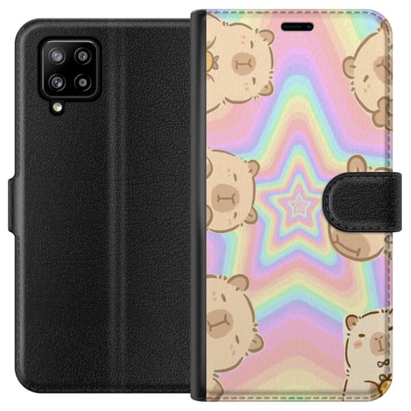 Samsung Galaxy A42 5G Tegnebogsetui Kawaii Capybara Galaxy Sød Anime Dyr Rummotiv Kawaii Trend Gave TikTok Design