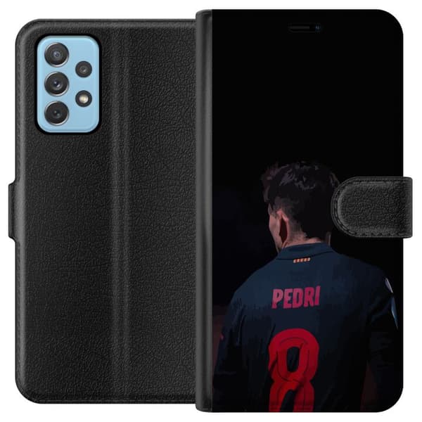 Samsung Galaxy A52 5G Lommeboketui Pedri FC Barcelona Fotball Spansk Midtbanespiller Mål Sportsmotivasjon Fans Barn Ungdom
