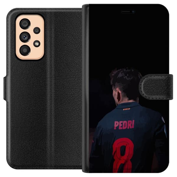 Samsung Galaxy A53 5G Tegnebogsetui Pedri FC Barcelona Fodbold Spansk Midtbanespiller Mål Sportsmotivation Fans Børn Ungdom