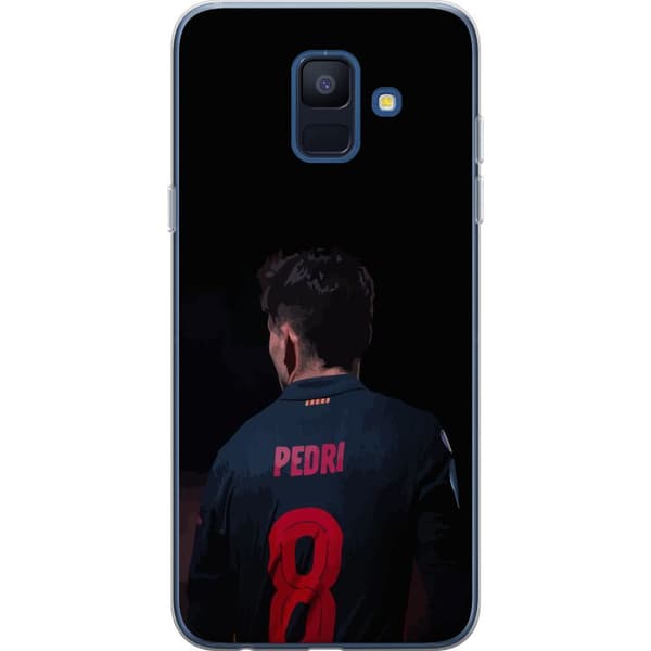 Samsung Galaxy A6 (2018) Gennemsigtig cover Pedri FC Barcelona Fodbold Spansk Midtbanespiller Mål Sportsmotivation Fans Børn Ungdom