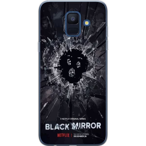 Samsung Galaxy A6 (2018) Gennemsigtig cover Black Mirror Sci-Fi Netflix Serie Dystopi Teknologi Cyberpunk Mørkt TV Videospil Tema
