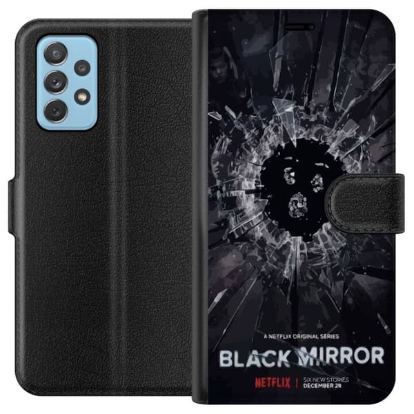 Samsung Galaxy A72 5G Tegnebogsetui Black Mirror Sci-Fi Netflix Serie Dystopi Teknologi Cyberpunk Mørkt TV Videospil Tema