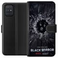 Pikkukuva 1 / 3: Samsung Galaxy A71 Lompakkokotelo Black Mirror Sci-Fi Netflix -sarja Dystopia Teknologia Cyberpunk Synkkä TV Videopeli Teema