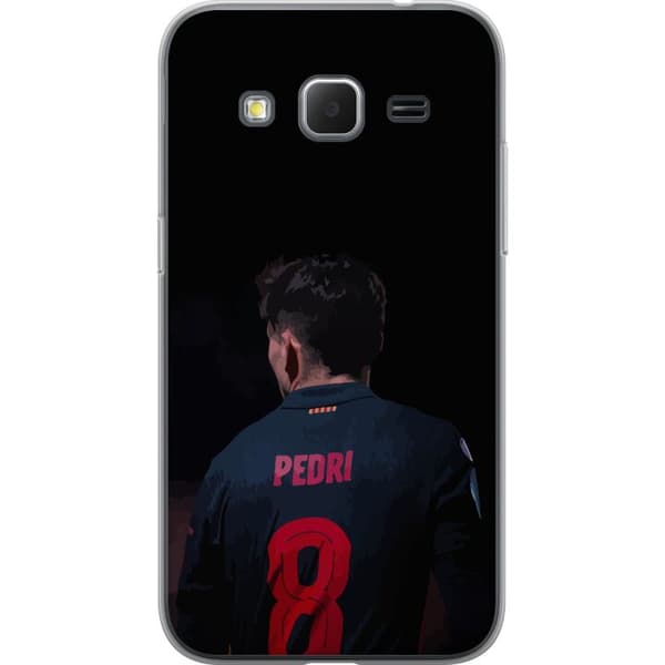 Samsung Galaxy Core Prime Gennemsigtig cover Pedri FC Barcelona Fodbold Spansk Midtbanespiller Mål Sportsmotivation Fans Børn Ungdom
