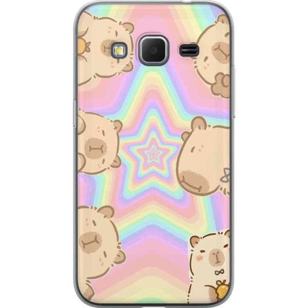 Samsung Galaxy Core Prime Gennemsigtig cover Kawaii Capybara Galaxy Sød Anime Dyr Rummotiv Kawaii Trend Gave TikTok Design