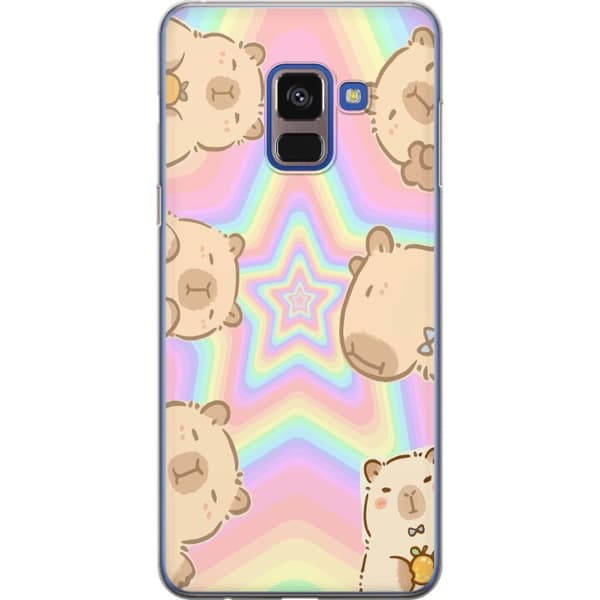 Samsung Galaxy A8 (2018) Gjennomsiktig deksel Kawaii Capybara Galaxy Søt Anime Dyr Romtema Kawaii Trend Gave TikTok Design