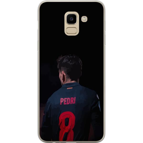 Samsung Galaxy J6 Läpinäkyvä kuori Pedri FC Barcelona Jalkapallo Espanjalainen Keskikenttäpelaaja Maali Urheilumotivaatio Fanit Lapset Nuoret