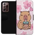 Miniatyrbild 1 av 3: Samsung Galaxy Note20 Ultra Plånboksfodral Kawaii Capybara Hjärtan Anime Stil Söt Design Djurmotiv TikTok Populärt Present Tjej
