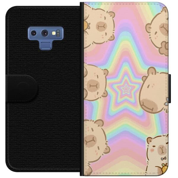 Samsung Galaxy Note9 Lommeboketui Kawaii Capybara Galaxy Søt Anime Dyr Romtema Kawaii Trend Gave TikTok Design