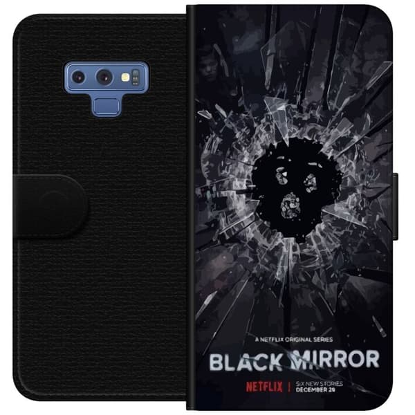 Samsung Galaxy Note9 Lommeboketui Black Mirror Sci-Fi Netflix Serie Dystopi Teknologi Cyberpunk Mørkt TV Videospill Tema