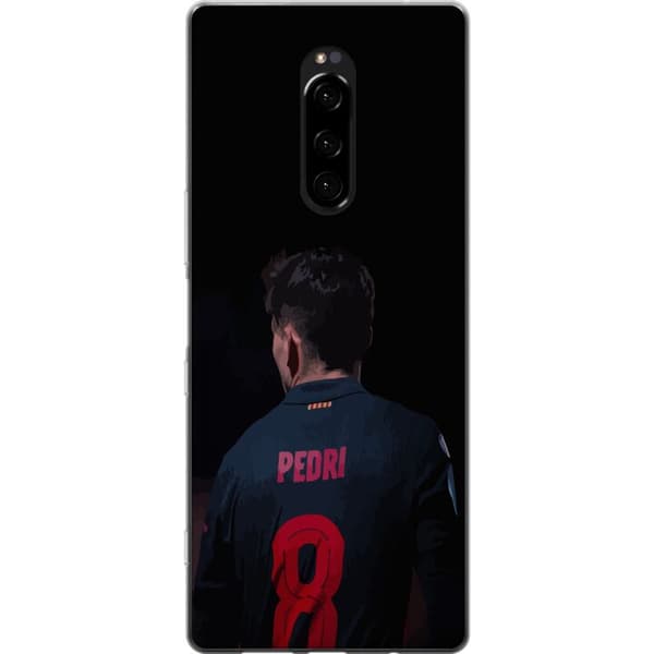 Sony Xperia 1 Genomskinligt Skal Pedri FC Barcelona Fotboll Spansk Mittfältare Mål Sportmotiv Fans Barn Ungdom