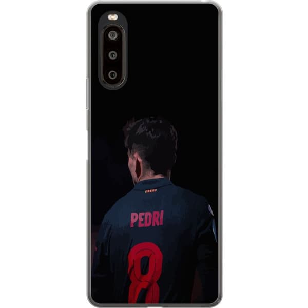 Sony Xperia 10 II Gennemsigtig cover Pedri FC Barcelona Fodbold Spansk Midtbanespiller Mål Sportsmotivation Fans Børn Ungdom