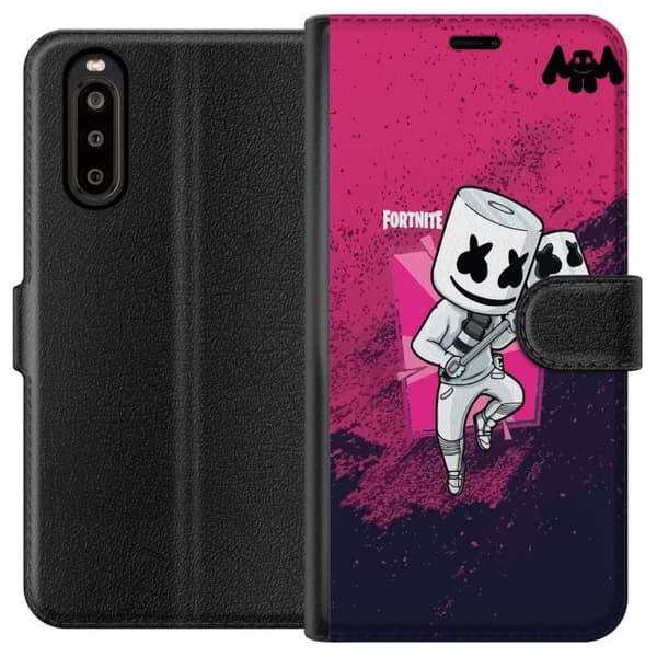 Sony Xperia 10 II Lompakkokotelo Marshmello Fortnite Skin Emote Gaming DJ Hahmo Suosittu Aihe Lapsi Nuori Trendi