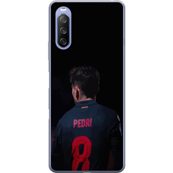 Sony Xperia 10 III Genomskinligt Skal Pedri FC Barcelona Fotboll Spansk Mittfältare Mål Sportmotiv Fans Barn Ungdom